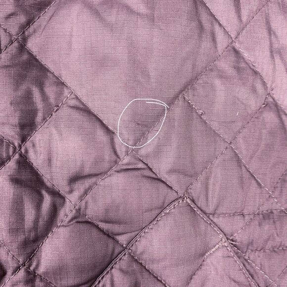 Eddie Bauer Quilted Jacket Medium Mauve Purple Fall Layering Classic Core Style - Picture 4 of 13
